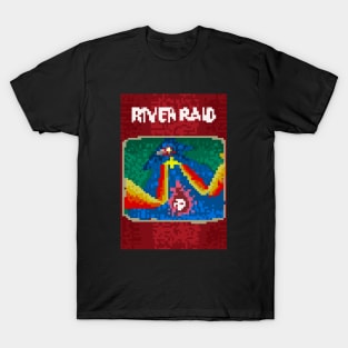 River Raid Pixel T-Shirt